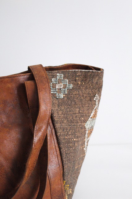 Moroccan Leather Handbag purse Women Shopping Bag Clutch Sabra Fushia Handmade