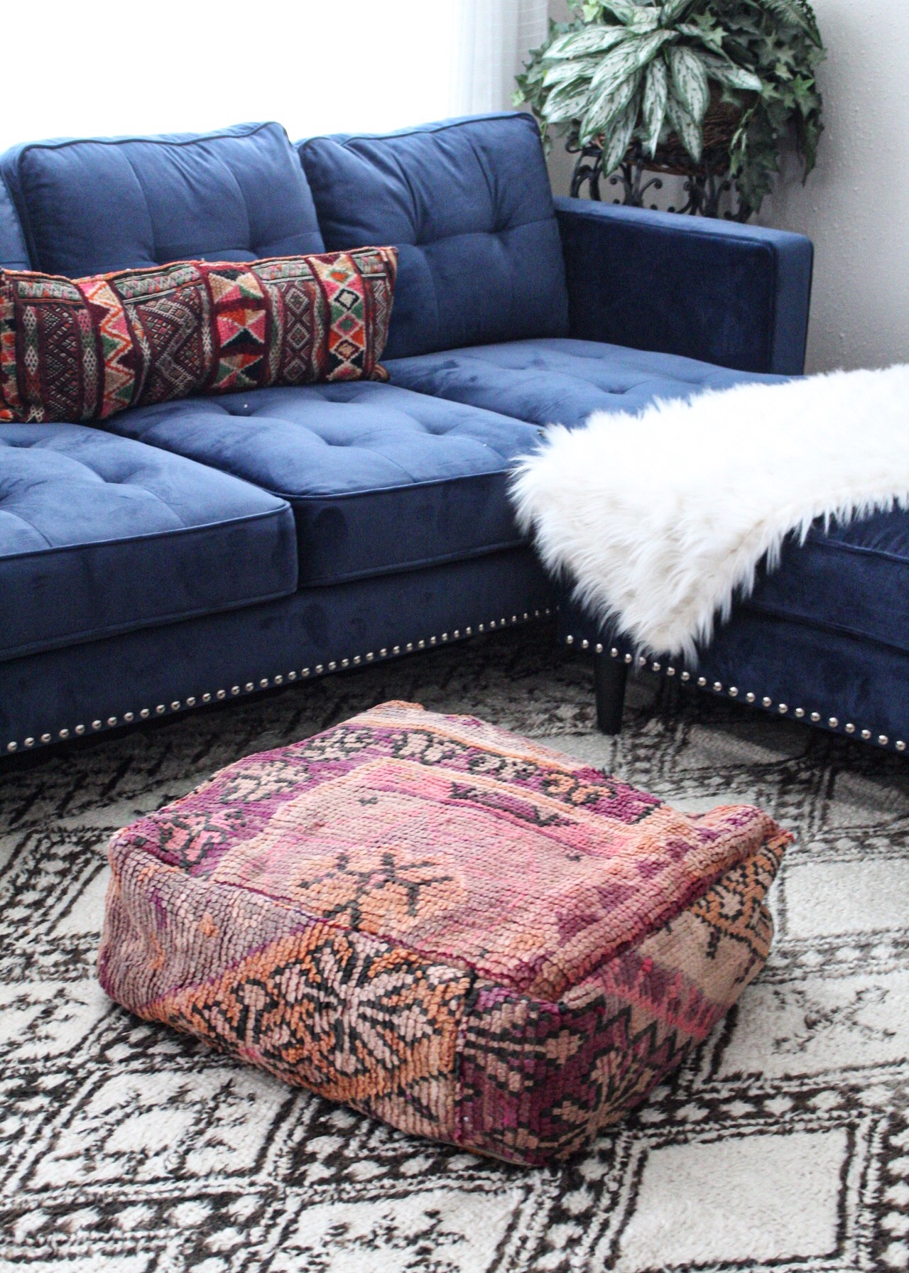 Vintage moroccan floor cushion