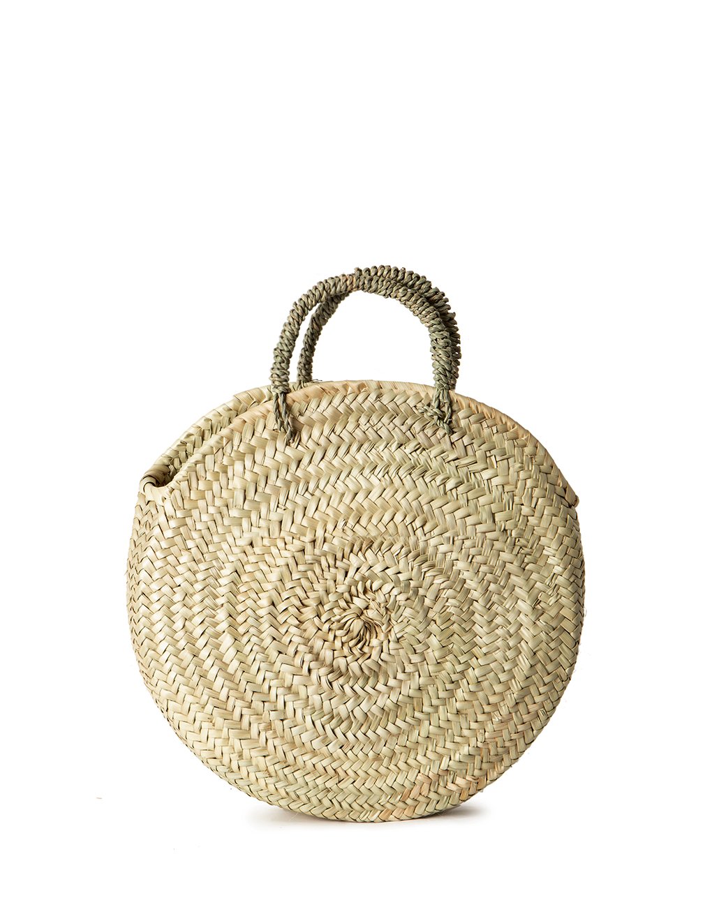 NATURAL PALM ROUND BAG - Souk and Soul